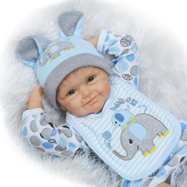 55cm 22" Silicone Reborn Baby Doll Lifelike Sleeping Newborn Girls Baby Play House Girls Birthday Gifts Reborn Doll Fashion Toys