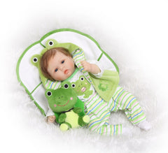 NPK 40cm Silicone Reborn Baby Doll kids Playmate Gift For Girls 16 Inch Baby Alive Soft Toys For Bouquets Doll Bebe Reborn