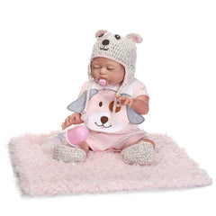 NPK 18 Inch Lifelike Reborn Baby Doll With Clothes Silicone Newborn Dolls Kit for Kids Playmat Toy BM88