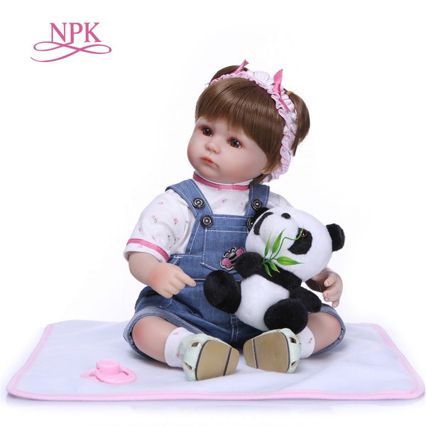 NPK 16 Inch 40cm Silicone Reborn Baby Doll kids Playmate Lifelike toddler Baby Baby Dolls For Princess Children Kids Toy