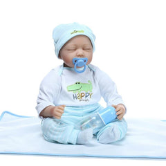 new lifelike Silicone reborn baby doll girls newborn babies accompany sleeping doll Christmas birthday gift brinquedos soft toy