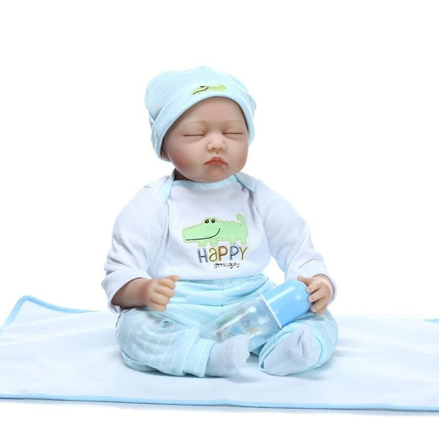 new lifelike Silicone reborn baby doll girls newborn babies accompany sleeping doll Christmas birthday gift brinquedos soft toy