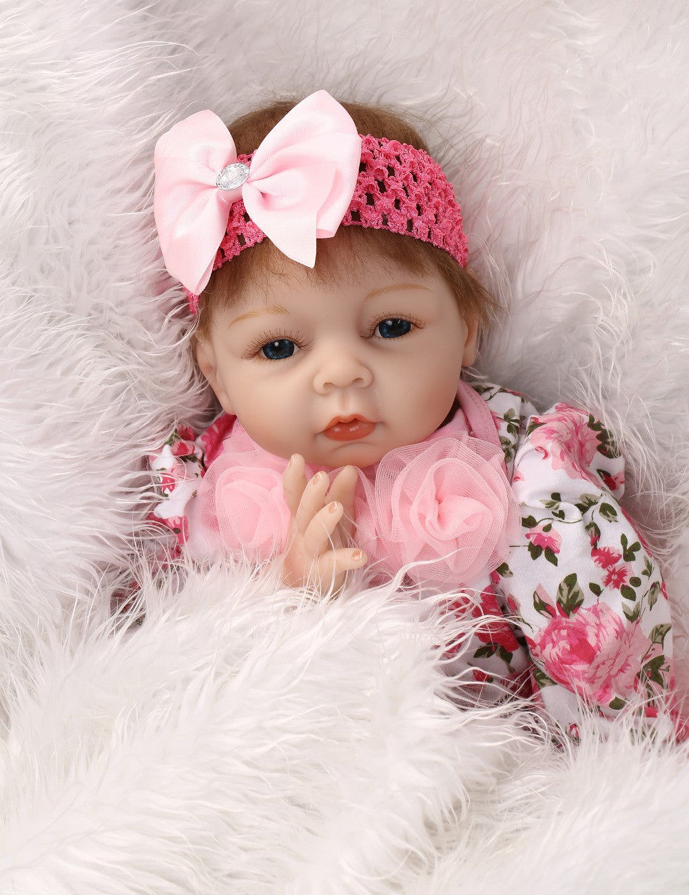 55cm Silicone reborn baby dolls toys for girl simulation soft newborn baby doll child  present gifts early education bedtime toy