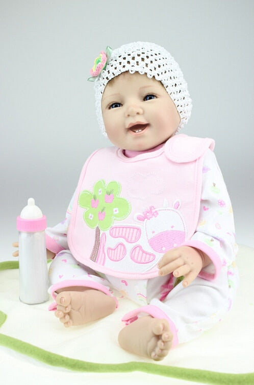 Hot Hot sale silicone reborn baby dolls, gift for kid, classic play house toy american girl brinquedos baby reborn doll babies