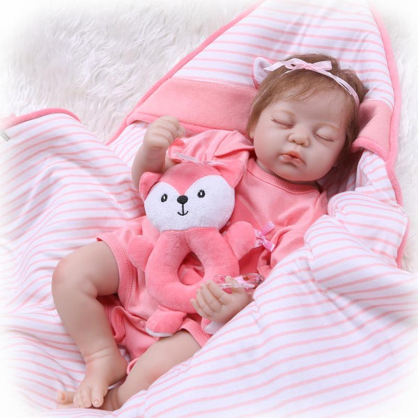 50cm high quality Soft silicone baby dolls/baby Reborn baby Accompanying dolls to appease dolls