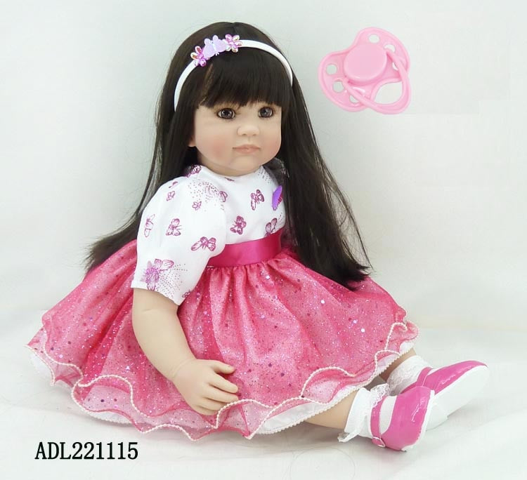 Lifelike Princess Silicone Vinyl Reborn Toddler Baby Doll Toys High Quality Child Kids Birthday Christmas New Year Gifts