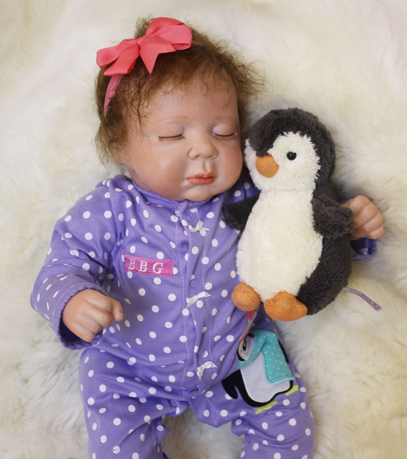 gift 20" 50cm soft silicone dolls reborn  alive real reborn bonecas High quality girl doll reborn babies toys for children
