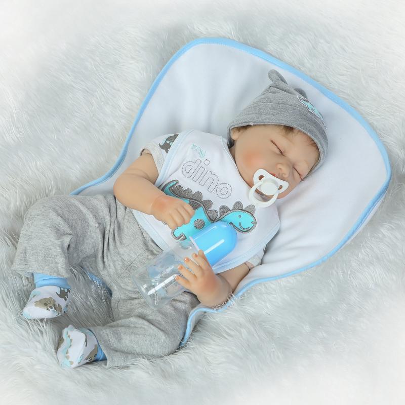 55cm Real Reborn Babies Sleeping Doll Newborn Toys for Children's Birthday Gift Realistic Baby Doll Girl Toy Gifts