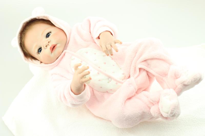 Latest Cute NPK Full Silicone Body Reborn Baby Dolls About 58cm With High Quality Lifelike Baby Dolls For Kids Gifts Brinquedos