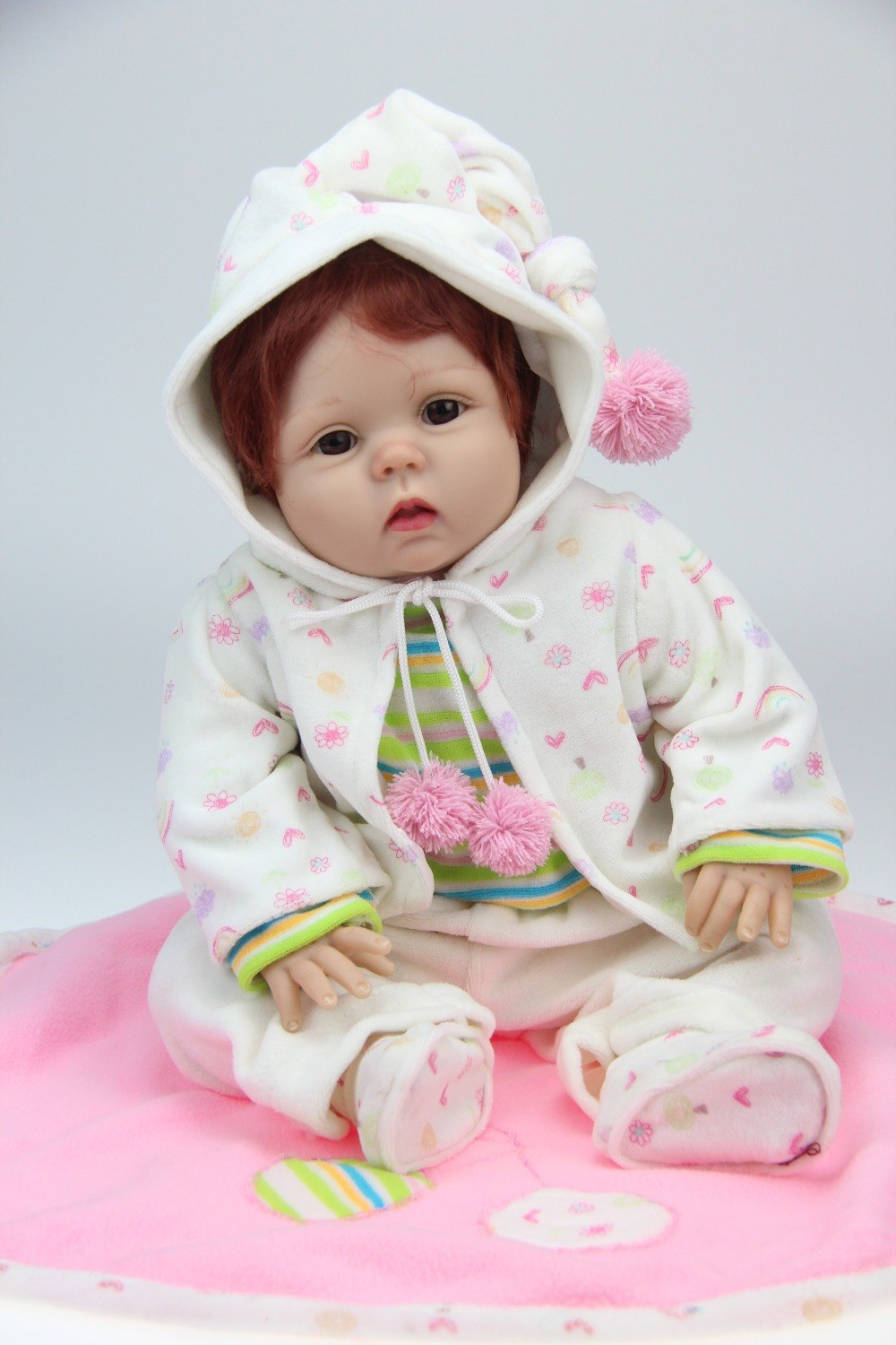 Wholesale realistic simulation reborn baby doll soft silicone vinyl real gentle touch newborn