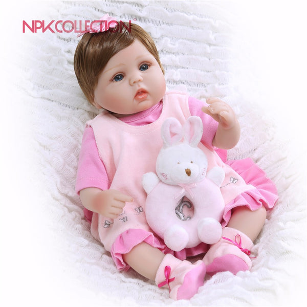NPK 18 Inches 45cm Silicone Reborn Baby Doll kids Playmate Lifelike cute giraffe Baby Baby Dolls For Princess Children Kids Toy