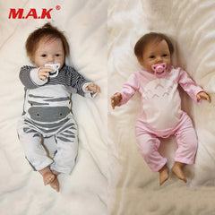 22 Inches 55 cm Baby Reborn Dolls Silicone Cotton Newborn Doll Children Gift Toys