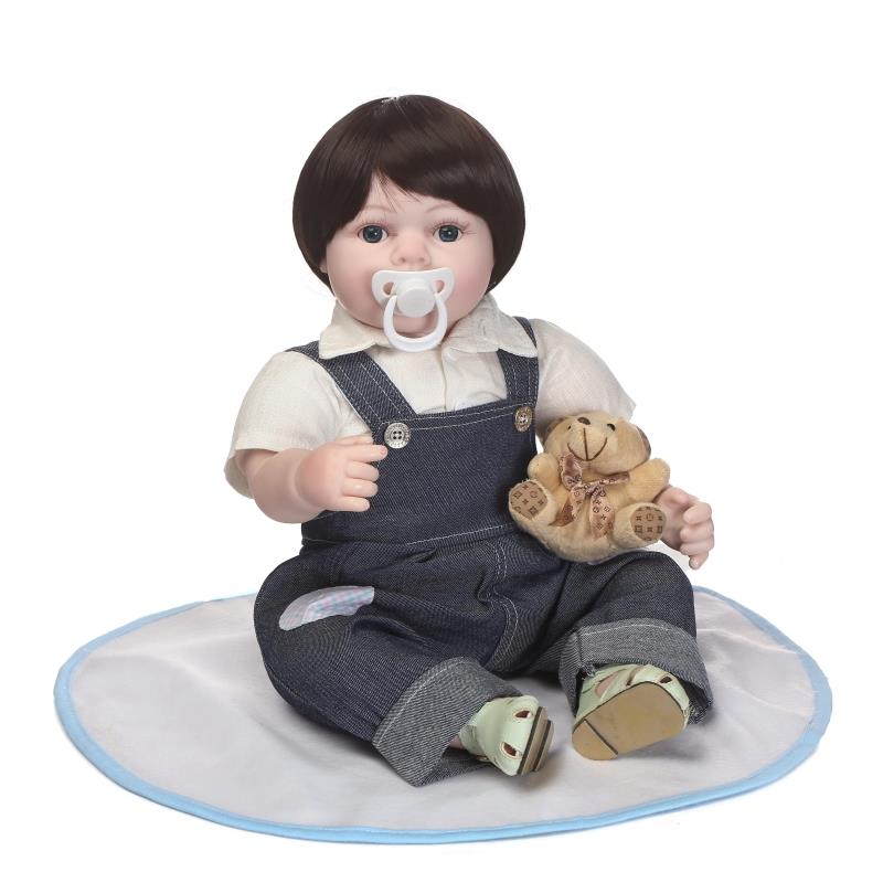 NPKCOLLECTION new design lifelike reborn doll soft real gentle touch with cloth body lovely gifts for children on Christmas