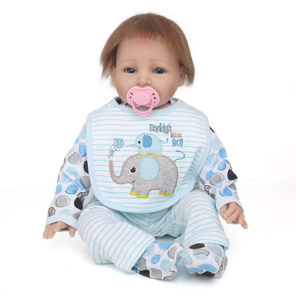 55cm Reborn Dolls Soft Silicone Reborn Baby Dolls Girls Princess Bebe Reborn for Kid Children Play House Toy Gifts