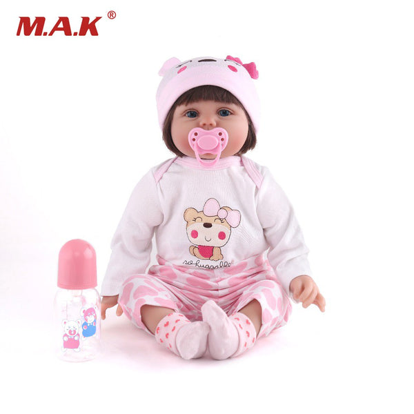 55cm Silicone Vinyl Girl Bady Doll Reborn Doll Toys Lovely Bebe Christmas Gifts Toys
