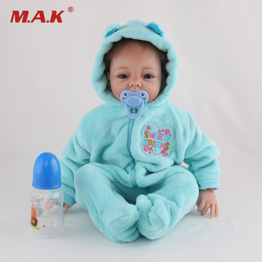 22 inches Handmade Girl Baby Reborn Dolls Bebe Lifelike Silicone for Girls Christmas Gifts Toys