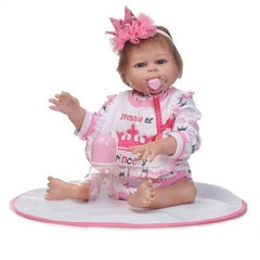 48CM Baby Reborn Doll With Clothes Full Body boys and girls Adorable Lifelike Baby Doll Girls Kids Reborn Dolls Playmate Gif