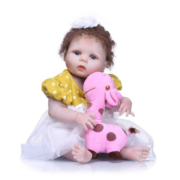 silicon reborn babies full body vinyl dolls girls waterproof 57cm realistic baby alive russian doll new year's gifts for girls