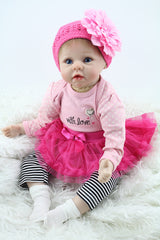 Doll Baby D041 55CM 22inch NPK Doll Bebe Reborn Dolls Girl Lifelike Silicone Reborn Doll Fashion Boy Newborn Reborn Babies