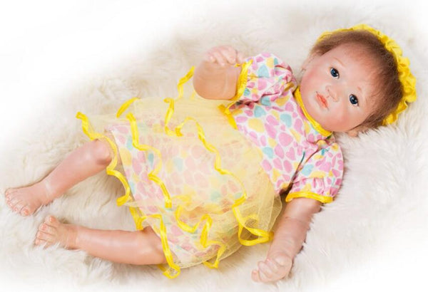 45cm Otarddolls Lifelike Reborn Baby Doll Realistic Soft silicone Reborn Babies Girl 18 Inch NEW BORN Kids Brinquedos boneca Toy