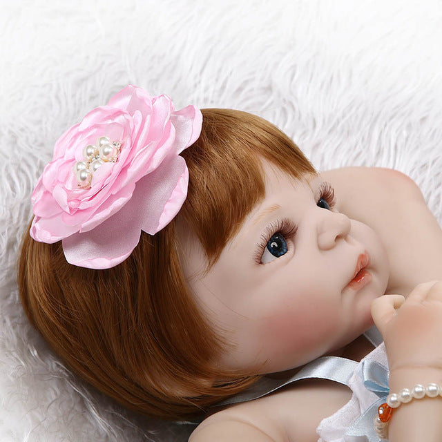 Hot Selling New 56cm Reborn Doll Full Vinyl Jointed Lifelike Baby Kids Toy Playmate Photography Props