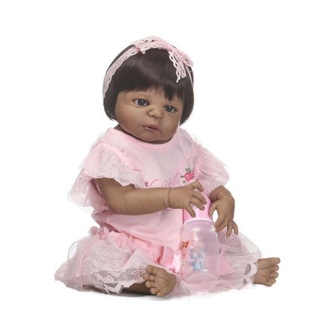 Hot Selling NPK 57cm/21" Baby Reborn Doll Full Silicone Lifelike Infant Kid Child Doll Toy Birthday Gifts