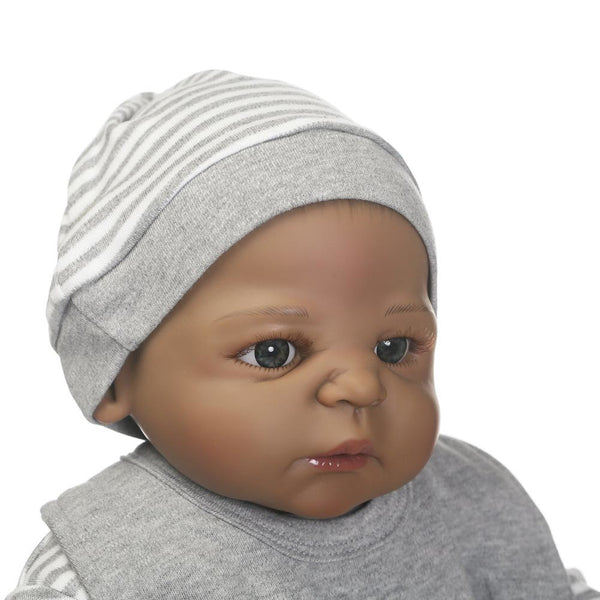 57cm/22inch NPK Baby Reborn Doll Silicone Lifelike Jointed Newborn Sleeping Doll Birthday Gift S7JN