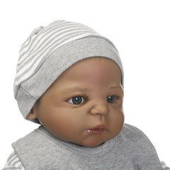 57cm/22inch NPK Baby Reborn Doll Silicone Lifelike Jointed Newborn Sleeping Doll Birthday Gift S7JN
