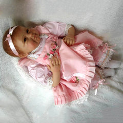 NPK 22 Inch Silicone Reborn Newborn Doll With Clothes Girl Baby Dolls for Kids Playmat Toy Gift NSV775