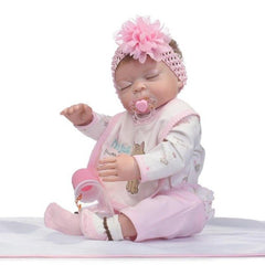 50cm Full Body Soft Silicone Vinyl Baby Girl Doll Newborn Baby Doll Toys Kids Babe Reborn Baby Doll Playmate Gift Baby Doll