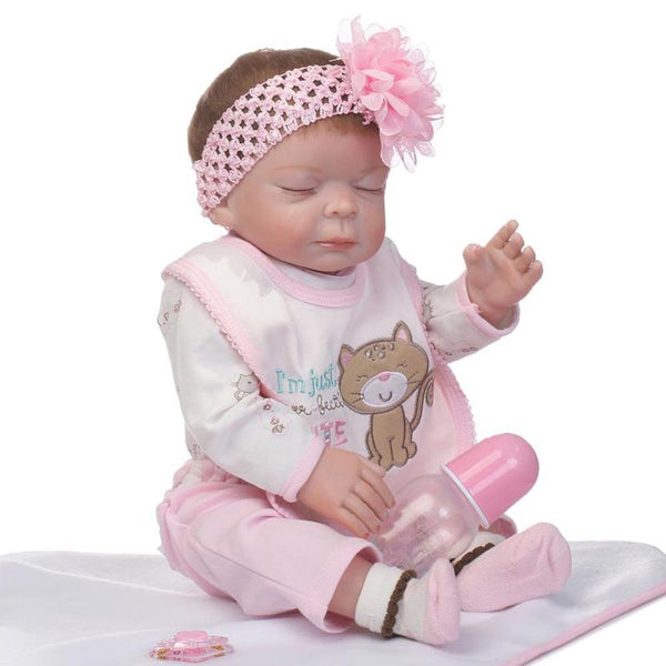 2018 New NPK 50cm/20" Silicone Reborn Baby Dolls Jointed Playmate Kids Toys Princess Children Birthday Gift