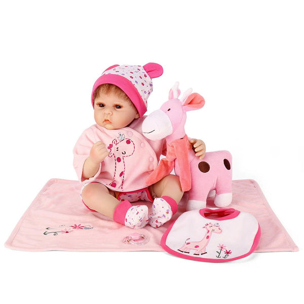 50CM Soft Vinyl Reborn Doll Lifelike Newborn Girls Play House Baby Dolls for Kids Playmate Gifts M09