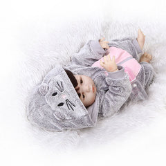 56CM Full Silicone Baby Reborn Dolls Lifelike Jointed Princess Girls Toy Festival Gift M09