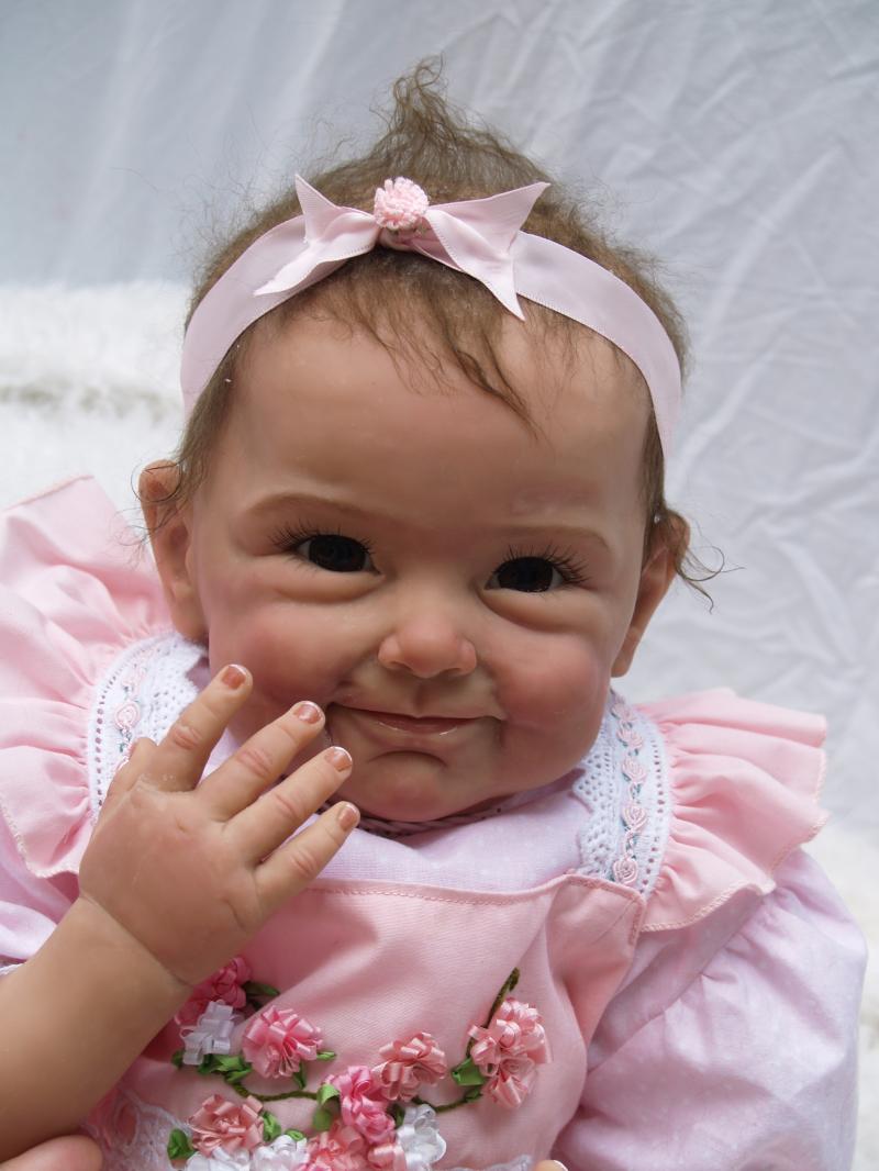 NPKCOLLECTION funny expression silicone reborn dolls 55CM lifelike vinyl doll vinyl real baby dolls for girls chirldren's toys