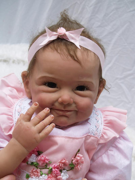 NPKCOLLECTION funny expression silicone reborn dolls 55CM lifelike vinyl doll vinyl real baby dolls for girls chirldren's toys