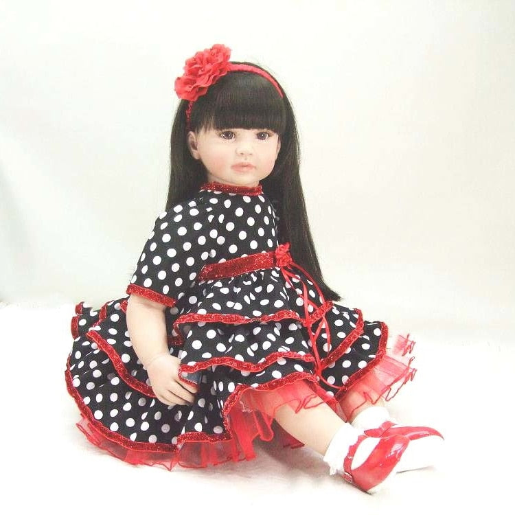60cm Silicone Vinyl Reborn Baby Doll Toys Kids Child Birthday Gifts Present High Quality Princess Toddler Girl Doll Lifelike