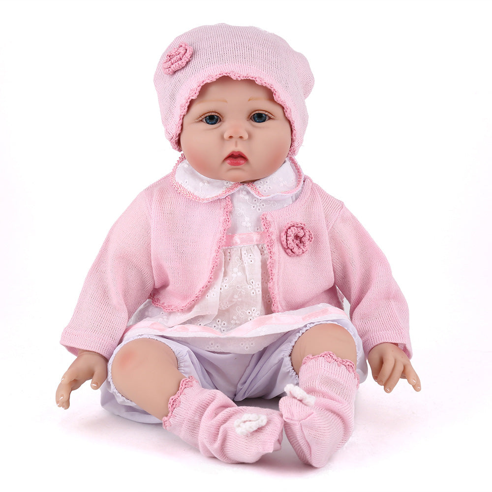 55CM 22 inch Silicone Reborn Baby Dolls Lifelike Newborn Baby Alive Realistic Kids Reborn Babies Girl Toy Birthday Gift for Kids