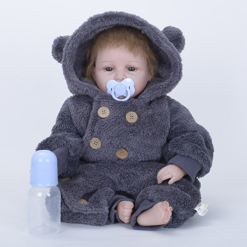 Silicone Dolls Reborn 55cm Menina Children Best Gift Silicone Reborn Baby Dolls Bonecas SB5529 jointed doll Gifts for Kids Girls