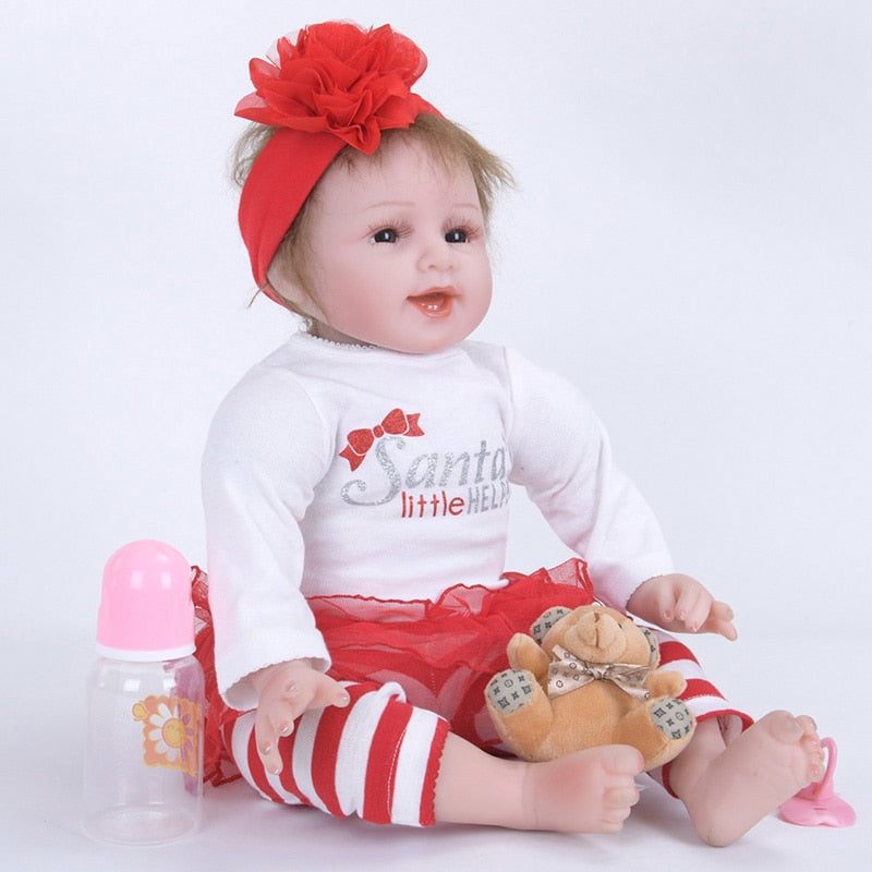 22 Inch Babies Real Silicone Reborn Baby Dolls Bebe Reborn Babies Toys for Kid Gift SB5557 Adora Doll Brinquedos Bonecas Reborn