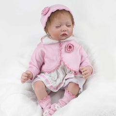 Soft Silicone 22 Inch Reborn Baby Dolls 55cm Alive BeBe Reborn Realistic Doll Baby Sleeping Girl Kids Toys