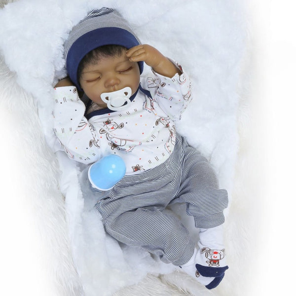 Hot! OCDAY 22 Inch Lifelike Reborn Baby Dolls Toy Soft Silicone Vinyl Doll Kids Playmate Gift For Girls Alive Bebe Reborn Doll
