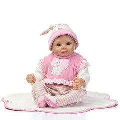 Hot! OCDAY 22 Inch Lifelike Reborn Baby Dolls Toy Soft Silicone Vinyl Doll Kids Playmate Gift For Girls Alive Bebe Reborn Doll