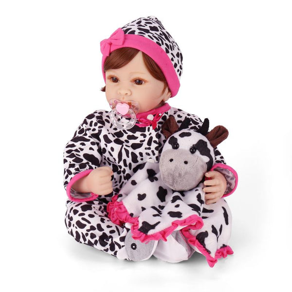 New 55cm Silicone Reborn Baby Doll Toys Lifelike Fashion  22" Princess Dolls Lovely Birthday Gift Girls Brinquedos