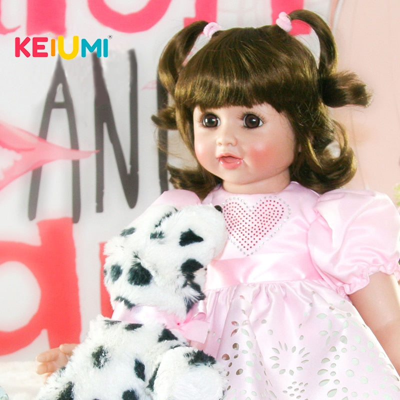 Hot Sale 24 Inch Soft Silicone Reborn Baby Dolls Realistic Fashion Princess Girl Bebe Doll Kid Christmas Toy Children's Day Gift
