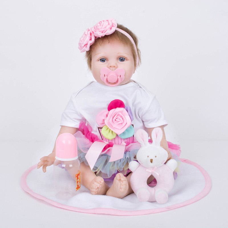 Reborn Baby 55cm Silicone Reborn Dolls for Children Kids Plush Toys for Girls Christmas Gift Bebes SB5541 Bebe-reborn-menino
