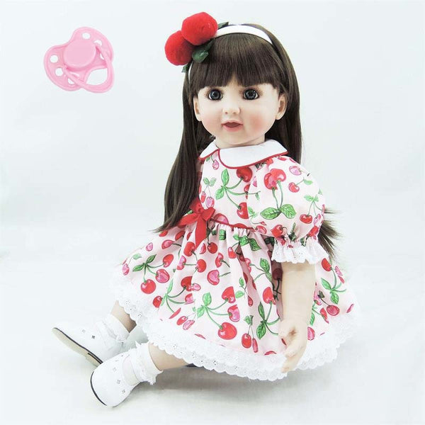 Silicone Reborn Baby Doll Toys 60cm Vinyl Princess Toddler Dolls Kids Birthday Present Gift Play House Toy Girls Brinquedos